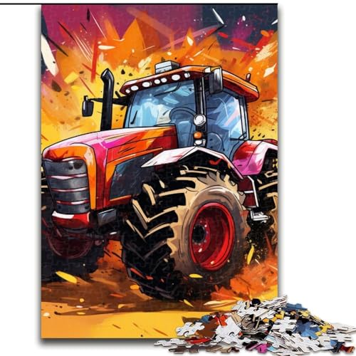 Puzzle 1000 Teile, Bunter Traktor aus Holz, perfektes Weihnachts- und Neujahrsgeschenk, Feiertagsgeschenk, 50x75cm, Lernspielzeug für Teenager, Heimbüro-Dekor Puzzle 1000 Teile, Bunter Traktor aus Holz, perfektes Weihnachts- und Neujahrsgeschenk, Feiertagsgeschenk, 50x75cm, Lernspielzeug für Teenager, Heimbüro-Dekor von LiJianXXE