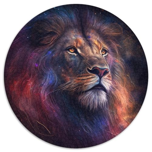 Puzzle 1000 Teile, Fantasy-Löwe, rundes 1000-teiliges Puzzle, Familienspielabend, Heimdekoration und Gehirntrainingsgeschenk, 67,5 x 67,5 cm Puzzle 1000 Teile, Fantasy-Löwe, rundes 1000-teiliges Puzzle, Familienspielabend, Heimdekoration und Gehirntrainingsgeschenk, 67,5 x 67,5 cm von LiJianXXE