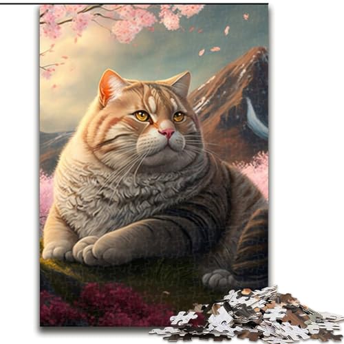 Puzzle 1000 Teile, Kirschblütenbaum-Katze, aus Holz, Kinder ab 14 Jahren, 50x75cm, Spaß für die ganze Familie, Basteln, perfekt für Geburtstage, Feiertage Puzzle 1000 Teile, Kirschblütenbaum-Katze, aus Holz, Kinder ab 14 Jahren, 50x75cm, Spaß für die ganze Familie, Basteln, perfekt für Geburtstage, Feiertage von LiJianXXE
