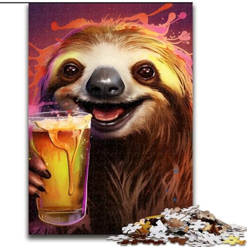 Puzzle 1000 Teile, Kunst-Faultier aus Holz, Kinder ab 14 Jahren, 50x75cm, Spaß für die ganze Familie, Basteln, perfekt für Geburtstage, Feiertage Puzzle 1000 Teile, Kunst-Faultier aus Holz, Kinder ab 14 Jahren, 50x75cm, Spaß für die ganze Familie, Basteln, perfekt für Geburtstage, Feiertage von LiJianXXE