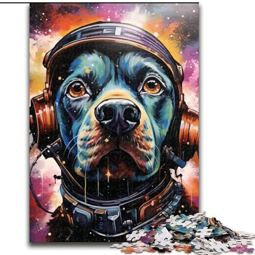 Puzzle 1000 Teile, Kunst-Puzzle mit deutschem Schäferhund, aus Pappe, Geburtstage, Weihnachten, Halloween, Erntedankfest, Ostern, 1000 Teile(26x38cm) von LiJianXXE