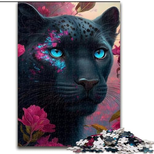 Puzzle 1000 Teile, Schwarzer Leopard, aus Holz, Kinder ab 14 Jahren, 50x75cm, Spaß für die ganze Familie, Basteln, perfekt für Geburtstage, Feiertage Puzzle 1000 Teile, Schwarzer Leopard, aus Holz, Kinder ab 14 Jahren, 50x75cm, Spaß für die ganze Familie, Basteln, perfekt für Geburtstage, Feiertage von LiJianXXE