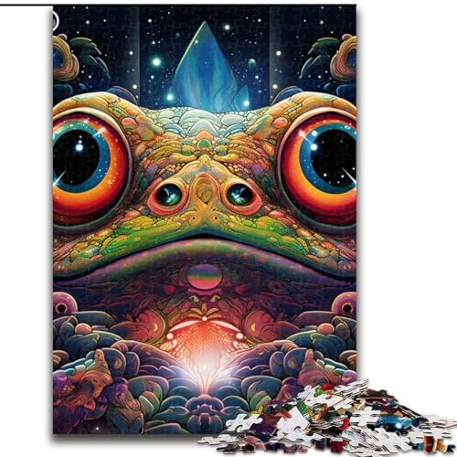 Puzzle 1000 Teile, Tier-Frosch-Puzzle, aus Pappe, anspruchsvolles DIY-Denkspiel, perfektes Familienspiel oder dekoratives Geschenk, 1000 Teile(26x38cm) von LiJianXXE