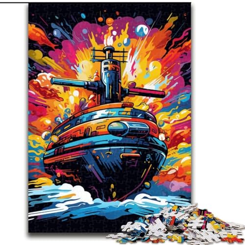 Puzzle 1000 Teile, buntes U-Boot aus Holz, Kinder ab 14 Jahren, 50x75cm, Spaß für die ganze Familie, Basteln, perfekt für Geburtstage, Feiertage Puzzle 1000 Teile, buntes U-Boot aus Holz, Kinder ab 14 Jahren, 50x75cm, Spaß für die ganze Familie, Basteln, perfekt für Geburtstage, Feiertage von LiJianXXE