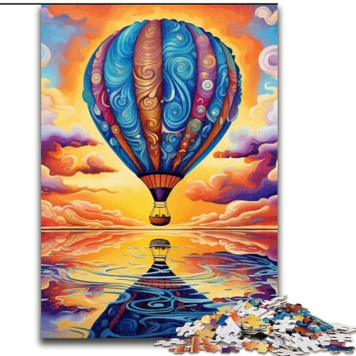 Puzzle 1000 Teile, farbenfroher Kunst-Heißluftballon aus Holz, hochschwieriges Denkspiel für Teenager, 50x75cm, Lernspielzeug für Teenager, Heimbüro-Dekor Puzzle 1000 Teile, farbenfroher Kunst-Heißluftballon aus Holz, hochschwieriges Denkspiel für Teenager, 50x75cm, Lernspielzeug für Teenager, Heimbüro-Dekor von LiJianXXE