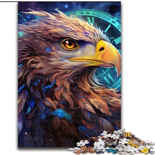 Puzzle 1000 Teile, farbenfroher Kunstadler aus Holz, Kinder ab 14 Jahren, 50x75cm, Spaß für die ganze Familie, Basteln, perfekt für Geburtstage, Feiertage Puzzle 1000 Teile, farbenfroher Kunstadler aus Holz, Kinder ab 14 Jahren, 50x75cm, Spaß für die ganze Familie, Basteln, perfekt für Geburtstage, Feiertage von LiJianXXE