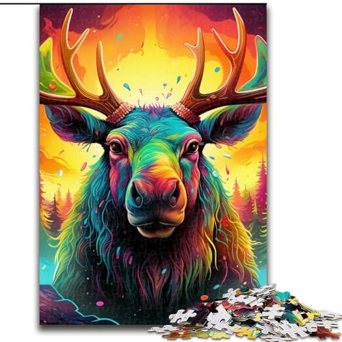 Puzzle 1000 Teile, farbenfroher Otter aus Holz, Eltern, Partner, Freunde – ab 14 Jahren, 50x75cm, für Heimdekoration, Gehirntraining Puzzle 1000 Teile, farbenfroher Otter aus Holz, Eltern, Partner, Freunde – ab 14 Jahren, 50x75cm, für Heimdekoration, Gehirntraining von LiJianXXE
