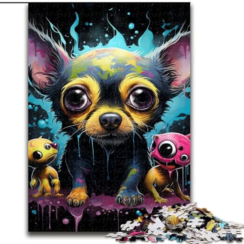Puzzle 1000 Teile, farbenfrohes Kunstmonster aus Holz, Eltern, Partner, Freunde – ab 14 Jahren, 50x75cm, für Heimdekoration, Gehirntraining Puzzle 1000 Teile, farbenfrohes Kunstmonster aus Holz, Eltern, Partner, Freunde – ab 14 Jahren, 50x75cm, für Heimdekoration, Gehirntraining von LiJianXXE