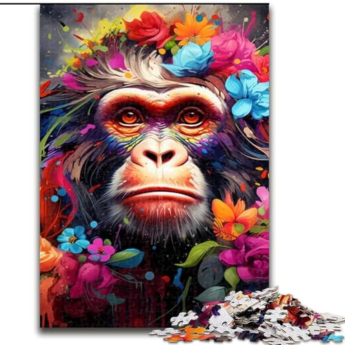 Puzzle 1000 Teile AFFE aus Holz, Kinder ab 14 Jahren, 50x75cm, Spaß für die ganze Familie, Basteln, perfekt für Geburtstage, Feiertage Puzzle 1000 Teile AFFE aus Holz, Kinder ab 14 Jahren, 50x75cm, Spaß für die ganze Familie, Basteln, perfekt für Geburtstage, Feiertage von LiJianXXE