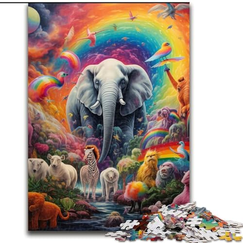 Puzzle 1000 Teile Afrikanische Tiere Puzzles aus Pappe, Geburtstage, Weihnachten, Halloween, Thanksgiving, Ostern 1000pcs(26x38cm) von LiJianXXE