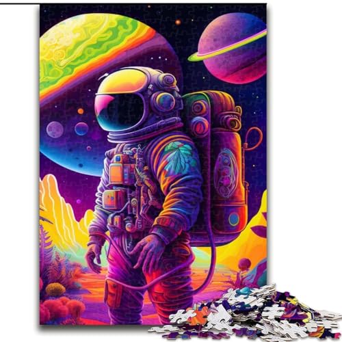 Puzzle 1000 Teile Astronaut aus Holz, Eltern, Partner, Freunde – ab 14 Jahren, 50x75cm, für Heimdekoration, Gehirntraining Puzzle 1000 Teile Astronaut aus Holz, Eltern, Partner, Freunde – ab 14 Jahren, 50x75cm, für Heimdekoration, Gehirntraining von LiJianXXE