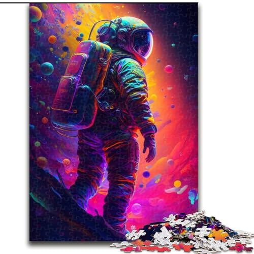 Puzzle 1000 Teile Astronaut aus Holz, Eltern, Partner, Freunde – ab 14 Jahren, 50x75cm, für Heimdekoration, Gehirntraining Puzzle 1000 Teile Astronaut aus Holz, Eltern, Partner, Freunde – ab 14 Jahren, 50x75cm, für Heimdekoration, Gehirntraining von LiJianXXE