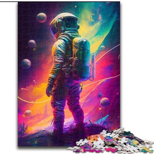 Puzzle 1000 Teile Astronaut aus Holz, Kinder ab 14 Jahren, 50x75cm, Spaß für die ganze Familie, Basteln, perfekt für Geburtstage, Feiertage Puzzle 1000 Teile Astronaut aus Holz, Kinder ab 14 Jahren, 50x75cm, Spaß für die ganze Familie, Basteln, perfekt für Geburtstage, Feiertage von LiJianXXE