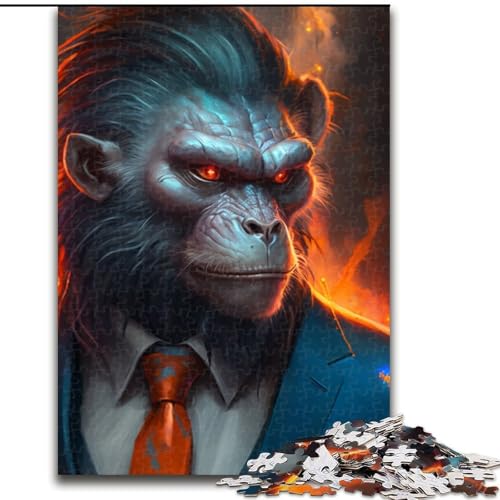 Puzzle 1000 Teile Boss Monkey aus Holz, Eltern, Partner, Freunde – ab 14 Jahren, 50x75cm, für Heimdekoration, Gehirntraining Puzzle 1000 Teile Boss Monkey aus Holz, Eltern, Partner, Freunde – ab 14 Jahren, 50x75cm, für Heimdekoration, Gehirntraining von LiJianXXE