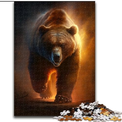 Puzzle 1000 Teile Braunbär aus Holz, Hochschwieriges Denkspiel für Jugendliche 50x75cm für Geburtstage, Feiertage und besondere Anlässe Puzzle 1000 Teile Braunbär aus Holz, Hochschwieriges Denkspiel für Jugendliche 50x75cm für Geburtstage, Feiertage und besondere Anlässe von LiJianXXE