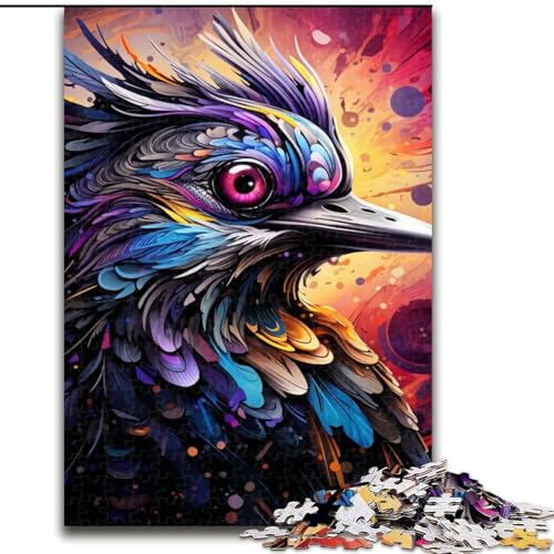 Puzzle 1000 Teile Bunter Specht aus Holz, Hochschwieriges Denkspiel für Jugendliche 50x75cm Lernspielzeug für Jugendliche, Home-Office-Dekor von LiJianXXE