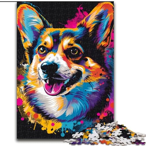 Puzzle 1000 Teile Corgi aus Holz, Kinder ab 14 Jahren, 50x75cm, Spaß für die ganze Familie, Basteln, perfekt für Geburtstage, Feiertage Puzzle 1000 Teile Corgi aus Holz, Kinder ab 14 Jahren, 50x75cm, Spaß für die ganze Familie, Basteln, perfekt für Geburtstage, Feiertage von LiJianXXE