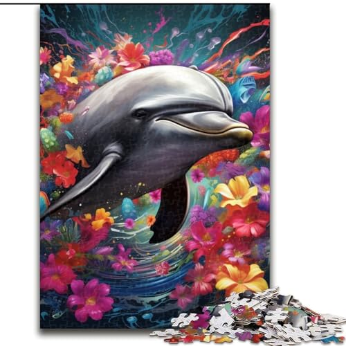 Puzzle 1000 Teile Delphin aus Holz, perfektes Weihnachts- und Neujahrsgeschenk, Feiertagsgeschenk 50x75cm, Lernspielzeug für Teenager, Heimbüro-Dekor Puzzle 1000 Teile Delphin aus Holz, perfektes Weihnachts- und Neujahrsgeschenk, Feiertagsgeschenk 50x75cm, Lernspielzeug für Teenager, Heimbüro-Dekor von LiJianXXE