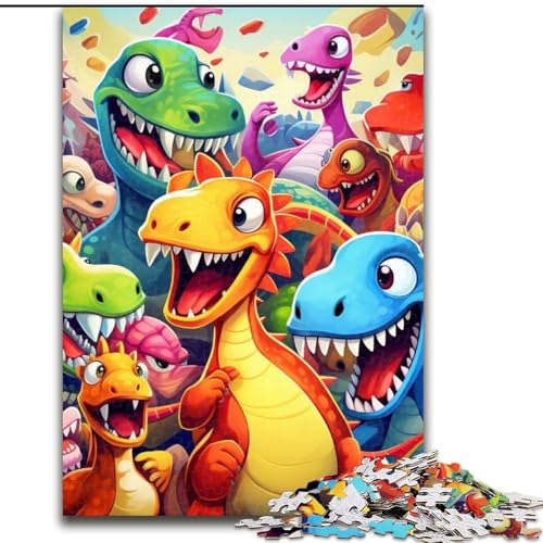 Puzzle 1000 Teile Dinosaurier-Kunst aus Holz, Kinder ab 14 Jahren, 50x75cm, Spaß für die ganze Familie, Basteln, perfekt für Geburtstage, Feiertage Puzzle 1000 Teile Dinosaurier-Kunst aus Holz, Kinder ab 14 Jahren, 50x75cm, Spaß für die ganze Familie, Basteln, perfekt für Geburtstage, Feiertage von LiJianXXE