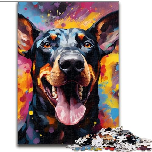Puzzle 1000 Teile Dobermann aus Holz, Kinder ab 14 Jahren, 50x75cm, Spaß für die ganze Familie, Basteln, perfekt für Geburtstage, Feiertage Puzzle 1000 Teile Dobermann aus Holz, Kinder ab 14 Jahren, 50x75cm, Spaß für die ganze Familie, Basteln, perfekt für Geburtstage, Feiertage von LiJianXXE