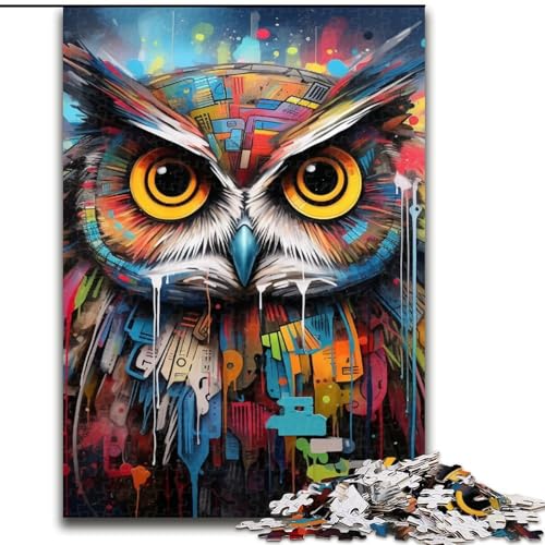 Puzzle 1000 Teile Eule aus Holz, Eltern, Partner, Freunde – ab 14 Jahren, 50x75cm, für Heimdekoration, Gehirntraining Puzzle 1000 Teile Eule aus Holz, Eltern, Partner, Freunde – ab 14 Jahren, 50x75cm, für Heimdekoration, Gehirntraining von LiJianXXE