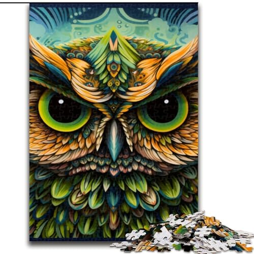Puzzle 1000 Teile Eule aus Holz, Kinder ab 14 Jahren, 50x75cm, Spaß für die ganze Familie, Basteln, perfekt für Geburtstage, Feiertage Puzzle 1000 Teile Eule aus Holz, Kinder ab 14 Jahren, 50x75cm, Spaß für die ganze Familie, Basteln, perfekt für Geburtstage, Feiertage von LiJianXXE