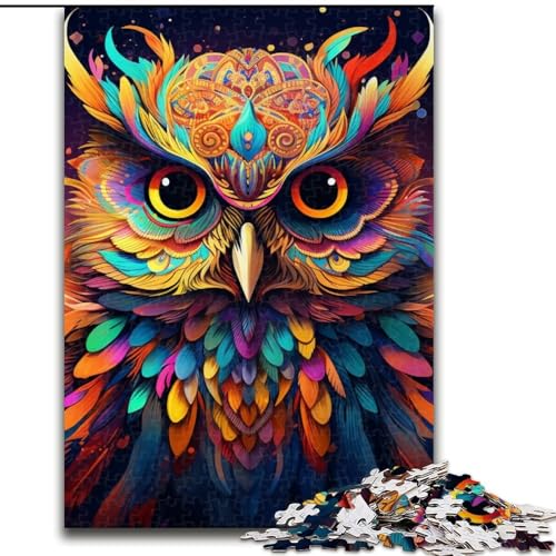 Puzzle 1000 Teile Eule aus Holz, Kinder ab 14 Jahren, 50x75cm, Spaß für die ganze Familie, Basteln, perfekt für Geburtstage, Feiertage Puzzle 1000 Teile Eule aus Holz, Kinder ab 14 Jahren, 50x75cm, Spaß für die ganze Familie, Basteln, perfekt für Geburtstage, Feiertage von LiJianXXE