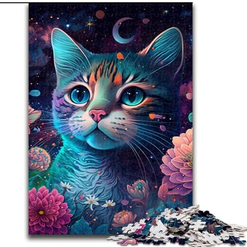 Puzzle 1000 Teile Fantasiekatze aus Holz, Kinder ab 14 Jahren, 50x75cm, Spaß für die ganze Familie, Basteln, perfekt für Geburtstage, Feiertage Puzzle 1000 Teile Fantasiekatze aus Holz, Kinder ab 14 Jahren, 50x75cm, Spaß für die ganze Familie, Basteln, perfekt für Geburtstage, Feiertage von LiJianXXE
