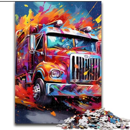 Puzzle 1000 Teile Feuerwehrauto aus Holz, Eltern, Partner, Freunde – ab 14 Jahren, 50x75cm, für Heimdekoration, Gehirntraining Puzzle 1000 Teile Feuerwehrauto aus Holz, Eltern, Partner, Freunde – ab 14 Jahren, 50x75cm, für Heimdekoration, Gehirntraining von LiJianXXE