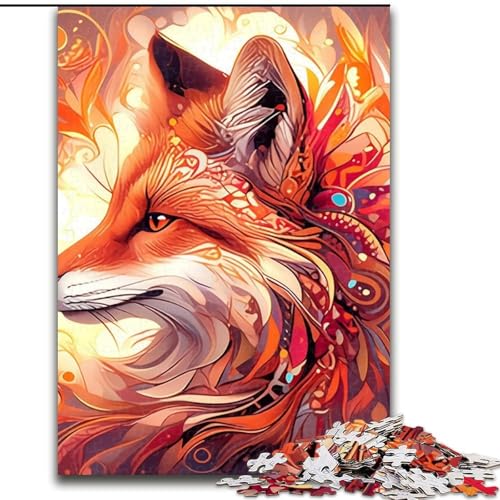 Puzzle 1000 Teile Fuchs aus Holz, Eltern, Partner, Freunde – ab 14 Jahren, 50x75cm, Geburtstagsgeschenkidee, anspruchsvolles Denkspiel Puzzle 1000 Teile Fuchs aus Holz, Eltern, Partner, Freunde – ab 14 Jahren, 50x75cm, Geburtstagsgeschenkidee, anspruchsvolles Denkspiel von LiJianXXE