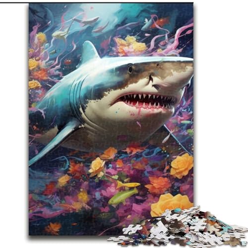 Puzzle 1000 Teile Hai aus Holz, Eltern, Partner, Freunde – ab 14 Jahren, 50x75cm, Geburtstagsgeschenkidee, anspruchsvolles Denkspiel Puzzle 1000 Teile Hai aus Holz, Eltern, Partner, Freunde – ab 14 Jahren, 50x75cm, Geburtstagsgeschenkidee, anspruchsvolles Denkspiel von LiJianXXE