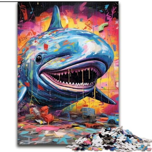 Puzzle 1000 Teile Hai aus Holz, Hochschwieriges Denkspiel für Jugendliche 50x75cm für Geburtstage, Feiertage und besondere Anlässe Puzzle 1000 Teile Hai aus Holz, Hochschwieriges Denkspiel für Jugendliche 50x75cm für Geburtstage, Feiertage und besondere Anlässe von LiJianXXE