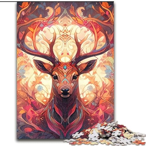 Puzzle 1000 Teile Hirsch aus Holz, Eltern, Partner, Freunde – ab 14 Jahren, 50x75cm, Geburtstagsgeschenkidee, anspruchsvolles Denkspiel Puzzle 1000 Teile Hirsch aus Holz, Eltern, Partner, Freunde – ab 14 Jahren, 50x75cm, Geburtstagsgeschenkidee, anspruchsvolles Denkspiel von LiJianXXE