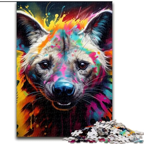 Puzzle 1000 Teile Hyäne aus Holz, Hochschwieriges Denkspiel für Jugendliche 50x75cm für Geburtstage, Feiertage und besondere Anlässe Puzzle 1000 Teile Hyäne aus Holz, Hochschwieriges Denkspiel für Jugendliche 50x75cm für Geburtstage, Feiertage und besondere Anlässe von LiJianXXE