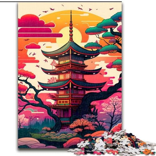 Puzzle 1000 Teile Japanischer Turm aus Holz, Eltern, Partner, Freunde – ab 14 Jahren, 50x75cm, Geburtstagsgeschenkidee, anspruchsvolles Denkspiel Puzzle 1000 Teile Japanischer Turm aus Holz, Eltern, Partner, Freunde – ab 14 Jahren, 50x75cm, Geburtstagsgeschenkidee, anspruchsvolles Denkspiel von LiJianXXE
