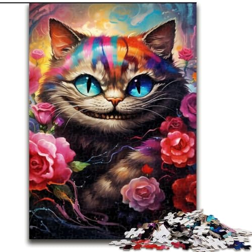 Puzzle 1000 Teile Katze aus Holz, Eltern, Partner, Freunde – ab 14 Jahren, 50x75cm, für Heimdekoration, Gehirntraining Puzzle 1000 Teile Katze aus Holz, Eltern, Partner, Freunde – ab 14 Jahren, 50x75cm, für Heimdekoration, Gehirntraining von LiJianXXE
