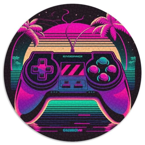Puzzle 1000 Teile Neon-Spiel, Kartonpuzzle, ideal für Familienspaß, Entspannung, 67,5 x 67,5 cm von LiJianXXE