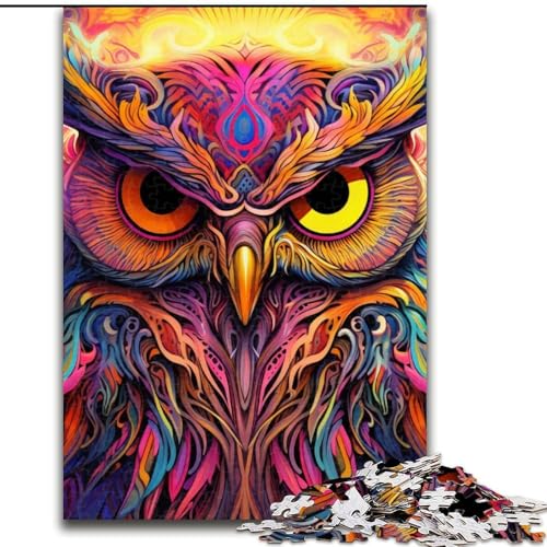 Puzzle 1000 Teile Rosa Eule aus Holz, Eltern, Partner, Freunde – ab 14 Jahren, 50x75cm, Geburtstagsgeschenkidee, anspruchsvolles Denkspiel Puzzle 1000 Teile Rosa Eule aus Holz, Eltern, Partner, Freunde – ab 14 Jahren, 50x75cm, Geburtstagsgeschenkidee, anspruchsvolles Denkspiel von LiJianXXE