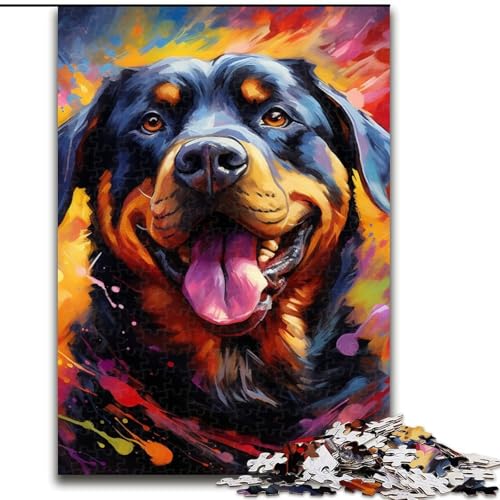 Puzzle 1000 Teile Rottweiler aus Holz, Eltern, Partner, Freunde – ab 14 Jahren, 50x75cm, Geburtstagsgeschenkidee, anspruchsvolles Denkspiel Puzzle 1000 Teile Rottweiler aus Holz, Eltern, Partner, Freunde – ab 14 Jahren, 50x75cm, Geburtstagsgeschenkidee, anspruchsvolles Denkspiel von LiJianXXE