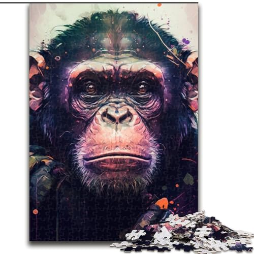 Puzzle 1000 Teile Schimpanse aus Holz, Eltern, Partner, Freunde – ab 14 Jahren, 50x75cm, Geburtstagsgeschenkidee, anspruchsvolles Denkspiel Puzzle 1000 Teile Schimpanse aus Holz, Eltern, Partner, Freunde – ab 14 Jahren, 50x75cm, Geburtstagsgeschenkidee, anspruchsvolles Denkspiel von LiJianXXE