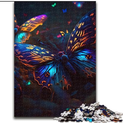 Puzzle 1000 Teile Schmetterlingskunst aus Holz, schwieriges Denkspiel für Teenager, 50x75cm, für Geburtstage, Feiertage und besondere Anlässe Puzzle 1000 Teile Schmetterlingskunst aus Holz, schwieriges Denkspiel für Teenager, 50x75cm, für Geburtstage, Feiertage und besondere Anlässe von LiJianXXE