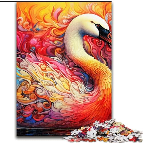 Puzzle 1000 Teile Schwan aus Holz, Hochschwieriges Denkspiel für Jugendliche 50x75cm für Geburtstage, Feiertage und besondere Anlässe Puzzle 1000 Teile Schwan aus Holz, Hochschwieriges Denkspiel für Jugendliche 50x75cm für Geburtstage, Feiertage und besondere Anlässe von LiJianXXE