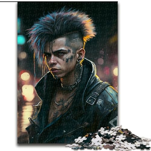 Puzzle 1000 Teile Street Punk aus Holz, Eltern, Partner, Freunde – ab 14 Jahren, 50x75cm, Geburtstagsgeschenkidee, anspruchsvolles Denkspiel Puzzle 1000 Teile Street Punk aus Holz, Eltern, Partner, Freunde – ab 14 Jahren, 50x75cm, Geburtstagsgeschenkidee, anspruchsvolles Denkspiel von LiJianXXE