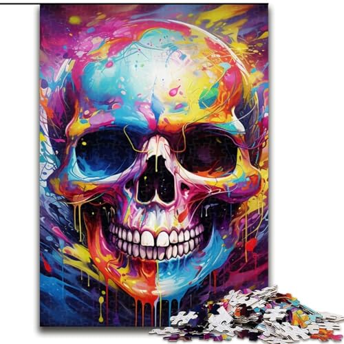Puzzle 1000 Teile Totenkopf aus Holz, Kinder ab 14 Jahren, 50x75cm, Spaß für die ganze Familie, Basteln, perfekt für Geburtstage, Feiertage Puzzle 1000 Teile Totenkopf aus Holz, Kinder ab 14 Jahren, 50x75cm, Spaß für die ganze Familie, Basteln, perfekt für Geburtstage, Feiertage von LiJianXXE