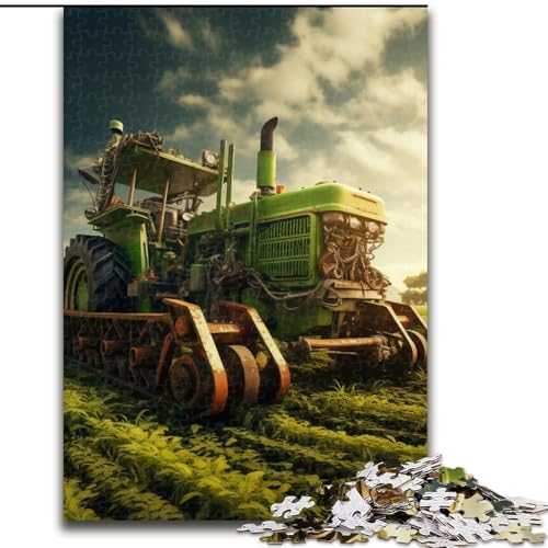 Puzzle 1000 Teile Traktorgeräte Puzzle aus Pappe, Gehirn-Herausforderungsgeschenk, pädagogische Aktivität für Teenager 1000 Stück(26x38cm) von LiJianXXE