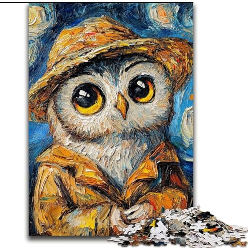 Puzzle 1000 Teile Van Gogh Eule aus Holz, Kinder ab 14 Jahren, 50x75cm, Spaß für die ganze Familie, Basteln, perfekt für Geburtstage, Feiertage Puzzle 1000 Teile Van Gogh Eule aus Holz, Kinder ab 14 Jahren, 50x75cm, Spaß für die ganze Familie, Basteln, perfekt für Geburtstage, Feiertage von LiJianXXE