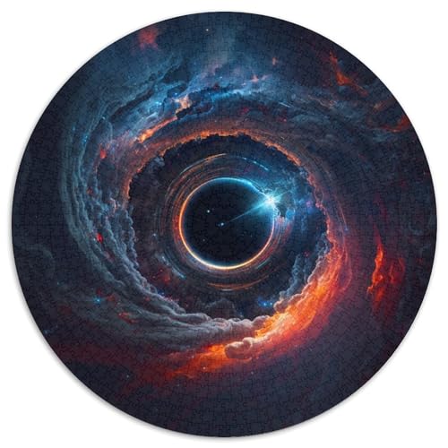 Puzzle 1000 Teile Weltraum-Schwarzes Loch, Puzzle für Erwachsene für Teenager, Familienspieleabend, hirnfordernde Geschenkidee, 67,5 x 67,5 cm von LiJianXXE