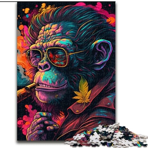 Puzzle 1000 Teile für Erwachsene, AFFE, aus Holz, einzigartige DIY-Geschenkidee zur Heimdekoration, 50x75cm, anspruchsvolles Denkspiel – entspannendes Spielzeug für Teenager Puzzle 1000 Teile für Erwachsene, AFFE, aus Holz, einzigartige DIY-Geschenkidee zur Heimdekoration, 50x75cm, anspruchsvolles Denkspiel – entspannendes Spielzeug für Teenager von LiJianXXE