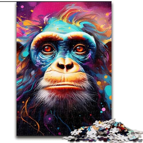 Puzzle 1000 Teile für Erwachsene, AFFE, aus Holz, einzigartige DIY-Geschenkidee zur Heimdekoration, 50x75cm, anspruchsvolles Denkspiel – entspannendes Spielzeug für Teenager Puzzle 1000 Teile für Erwachsene, AFFE, aus Holz, einzigartige DIY-Geschenkidee zur Heimdekoration, 50x75cm, anspruchsvolles Denkspiel – entspannendes Spielzeug für Teenager von LiJianXXE