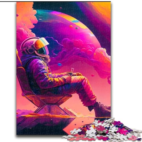 Puzzle 1000 Teile für Erwachsene, Astronaut, aus Holz, einzigartige DIY-Geschenkidee zur Heimdekoration, 50x75cm, anspruchsvolles Denkspiel – entspannendes Spielzeug für Teenager Puzzle 1000 Teile für Erwachsene, Astronaut, aus Holz, einzigartige DIY-Geschenkidee zur Heimdekoration, 50x75cm, anspruchsvolles Denkspiel – entspannendes Spielzeug für Teenager von LiJianXXE